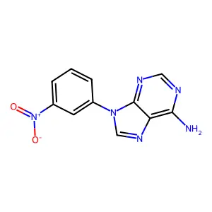 9-(3-Nitrophenyl)-9h-purin-6-amine structure
