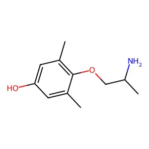 4-(2-Aminopropoxy)-3,5-dimethylphenol structure