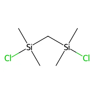 Silane, 1,1'-methylenebis[1-chloro-1,1-dimethyl- structure