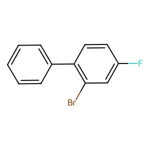 2-Bromo-4-fluoro-1,1'-biphenyl structure