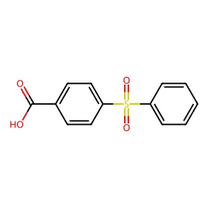 Benzoic acid, 4-(phenylsulfonyl)- structure