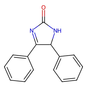 1,5-Dihydro-4,5-diphenyl-2H-imidazol-2-one structure