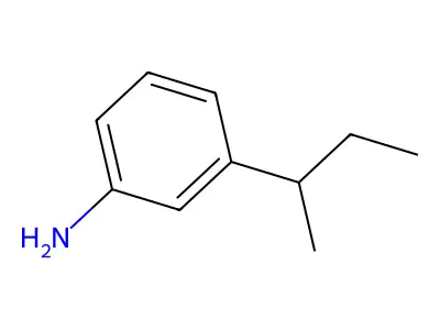 Benzenamine, ar-(1-methylpropyl)- structure