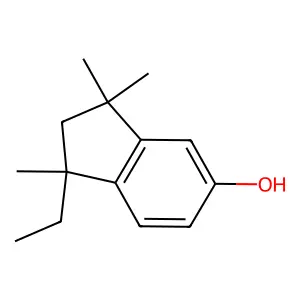1-Ethyl-1,3,3-trimethylindan-5-ol structure