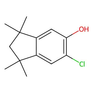 6-Chloro-1,1,3,3-tetramethylindan-5-ol structure