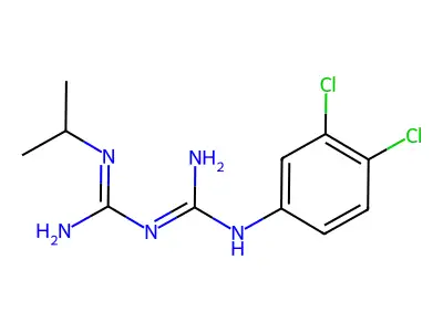 Proguanil hydrochloride structure