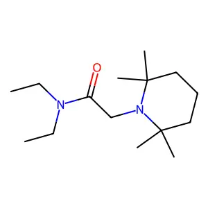 Piperidine, 1-(N,N-diethylglycyl)-2,2,6,6-tetramethyl- structure
