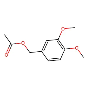 Benzenemethanol, 3,4-dimethoxy-, 1-acetate structure