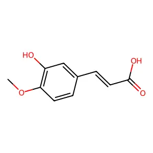 3-(3-Hydroxy-4-methoxyphenyl)prop-2-enoic acid structure