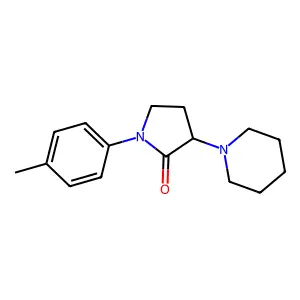 1-(4-Methylphenyl)-3-(piperidin-1-yl)pyrrolidin-2-one structure