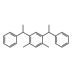 4,6-Bis(1-phenylethyl)-m-xylene structure