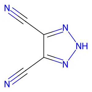 4,5-dicyano-1H-(1,2,3)triazole structure