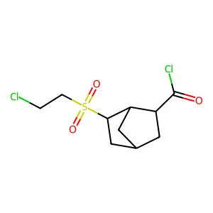 6-(2-Chloroethanesulfonyl)bicyclo[2.2.1]heptane-2-carbonyl chloride structure