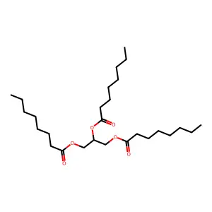 Tricaprylin structure
