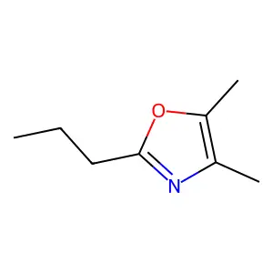 4,5-Dimethyl-2-propyloxazole structure
