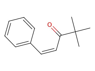 4,4-Dimethyl-1-phenyl-pent-1-en-3-one structure