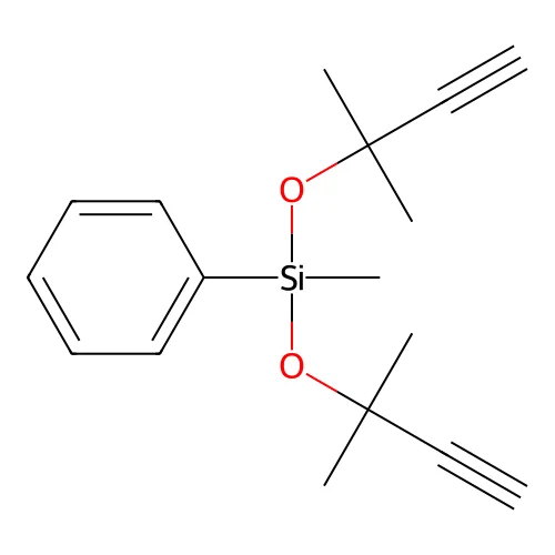 Methylbis[(2-methylbut-3-YN-2-YL)oxy]phenylsilane structure