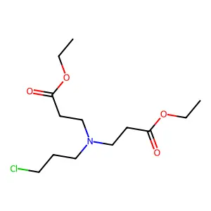 beta-Alanine, N-(3-chloropropyl)-N-(3-ethoxy-3-oxopropyl)-, ethyl ester structure