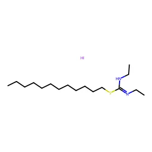 2-Dodecyl-1,3-diethyl-2-thiopseudourea hydriodide structure