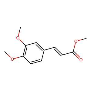 Methyl 3,4-dimethoxycinnamate structure