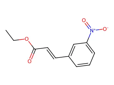 Ethyl-m-nitrocinnamate structure