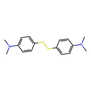 4,4'-Dithiobis(N,N-dimethylbenzenamine) structure