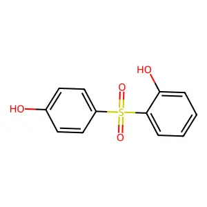 2,4'-Dihydroxydiphenyl sulfone structure