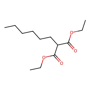 Diethyl hexylmalonate structure