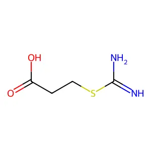Propanoic acid, 3-[(aminoiminomethyl)thio]- structure