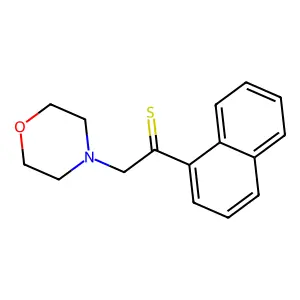 Morpholine, 4-(2-naphthylthioacetyl)- structure
