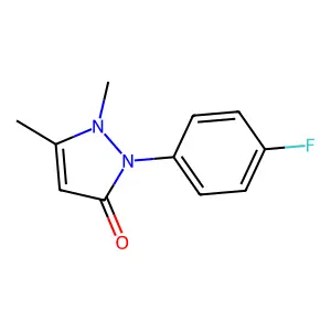 4-Fluoroantipyrine structure