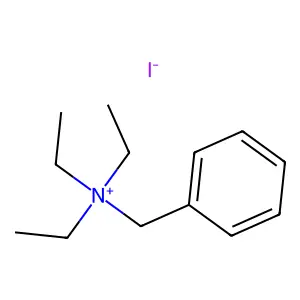 Benzyltriethylammonium iodide structure