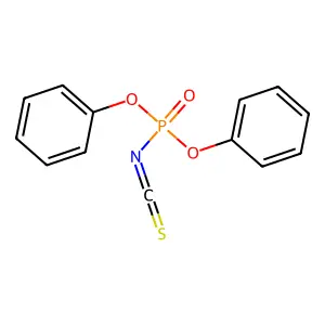 Phosphor(isothiocyanatidic) acid, diphenyl ester structure