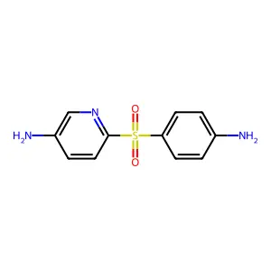 3-Pyridinamine, 6-((4-aminophenyl)sulfonyl)- structure