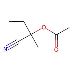 2-Cyanobutan-2-yl acetate structure
