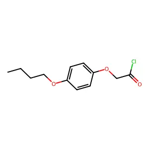(4-Butoxyphenoxy)acetyl chloride structure