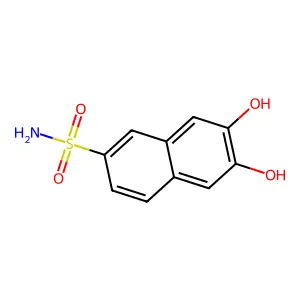 2-Naphthalenesulfonamide, 6,7-dihydroxy- structure