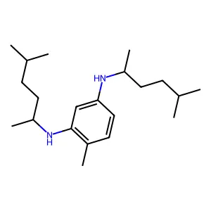 1,3-Benzenediamine, N1,N3-bis(1,4-dimethylpentyl)-4-methyl- structure