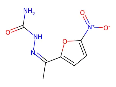 [1-(5-Nitrofuran-2-yl)ethylideneamino]urea structure