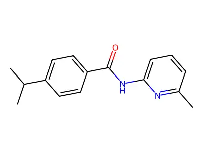 N-(6-methylpyridin-2-yl)-4-(propan-2-yl)benzamide structure