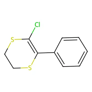 5-Chloro-6-phenyl-2,3-dihydro-1,4-dithiine structure