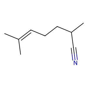 2,6-Dimethyl-5-heptenenitrile structure