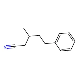 3-Methyl-5-phenylpentanenitrile structure