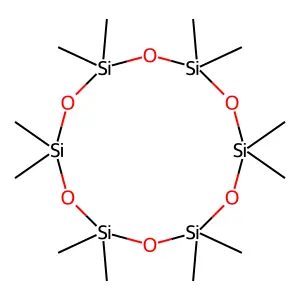 Dodecamethylcyclohexasiloxane structure
