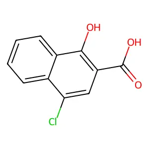4-Chloro-1-hydroxy-2-naphthoic acid structure