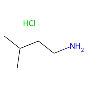 1-Butanamine, 3-methyl-, hydrochloride (1:1) structure