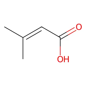 3-Methyl-2-butenoic acid structure