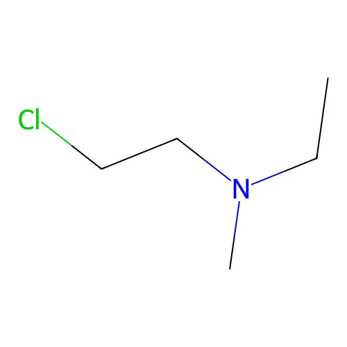 ethanamine, 2-chloro, N-methyl, N-ethyl structure
