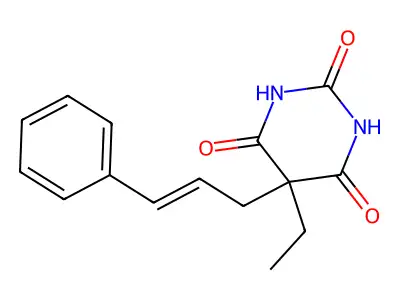 5-Ethyl-5-(3-phenylprop-2-enyl)-1,3-diazinane-2,4,6-trione structure