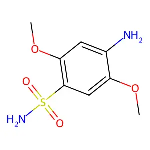 4-Amino-2,5-dimethoxybenzenesulphonamide structure